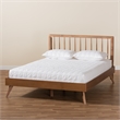 Bowery Hill Ash Walnut Finished Wood King Size Platform Bed