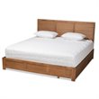 Bowery Hill Brown Finished Wood King Size 3-Drawer Platform Storage Bed