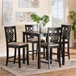 Bowery Hill Contemporary Brown Finished Wood 5-Piece Pub Set