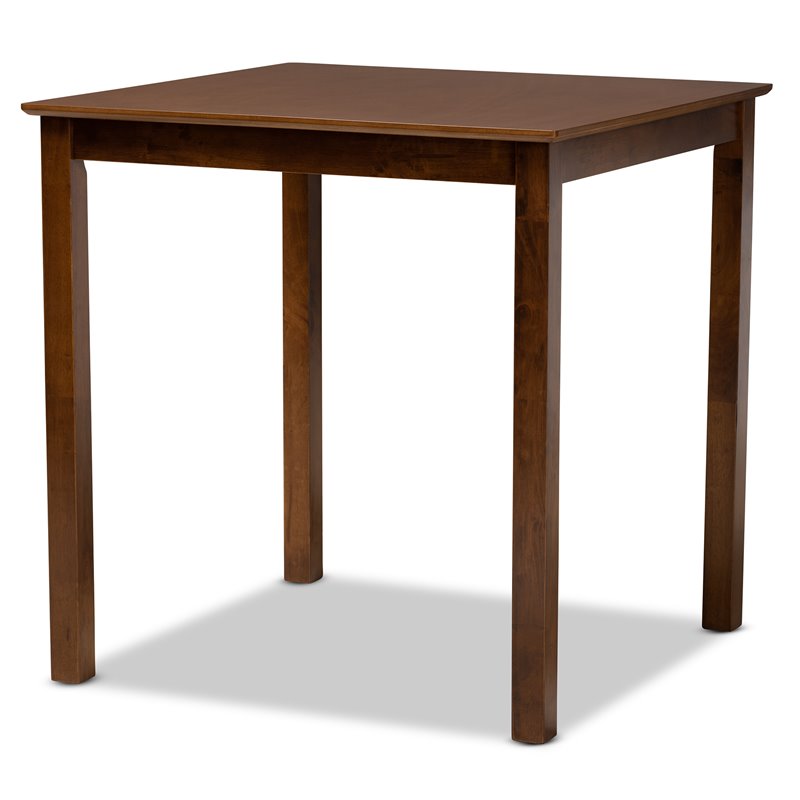 Bowery Hill Walnut Brown Finished Wood 5-Piece Pub Set