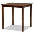 Bowery Hill Walnut Brown Finished Wood 5-Piece Pub Set
