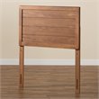 Bowery Hill Mid-Century Wood Twin Size Headboard in Walnut Brown