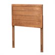 Bowery Hill Mid-Century Wood Twin Size Headboard in Walnut Brown