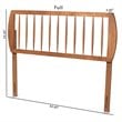 Bowery Hill Walnut Finished Wood King Size Headboard