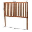 Bowery Hill Modern and Ash Walnut Finished Wood Full Size Headboard