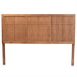 Bowery Hill Walnut Finished Wood King Size Headboard