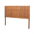 Bowery Hill Walnut Finished Wood King Size Headboard