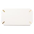 Bowery Hill Gold Metal and White Finished Wood Coffee Table