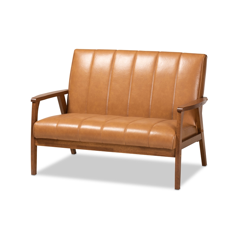 Bowery Hill Brown finished Wood 3-Piece Living Room Set