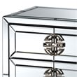 Bowery Hill Mirrored and Bronze Finished 3-Drawer Nightstand