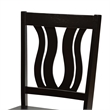 Bowery Hill Dark Brown Finished Wood 2-Piece Dining Chair Set