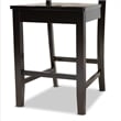 Bowery Hill Contemporary Dark Brown Finished Wood 2-Piece Counter Stool Set
