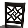 Bowery Hill Contemporary Dark Brown Finished Wood 2-Piece Counter Stool Set