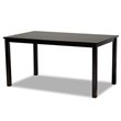 Bowery Hill Grey and Dark Brown Finished Wood 7-Piece Dining Set