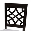 Bowery Hill Grey and Dark Brown Finished Wood 7-Piece Dining Set