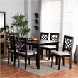 Bowery Hill Grey and Dark Brown Finished Wood 7-Piece Dining Set