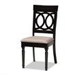 Bowery Hill Sand and Dark Brown Finished Wood 7-Piece Dining Set