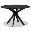 Bowery Hill Sand and Dark Brown Finished Wood 7-Piece Dining Set