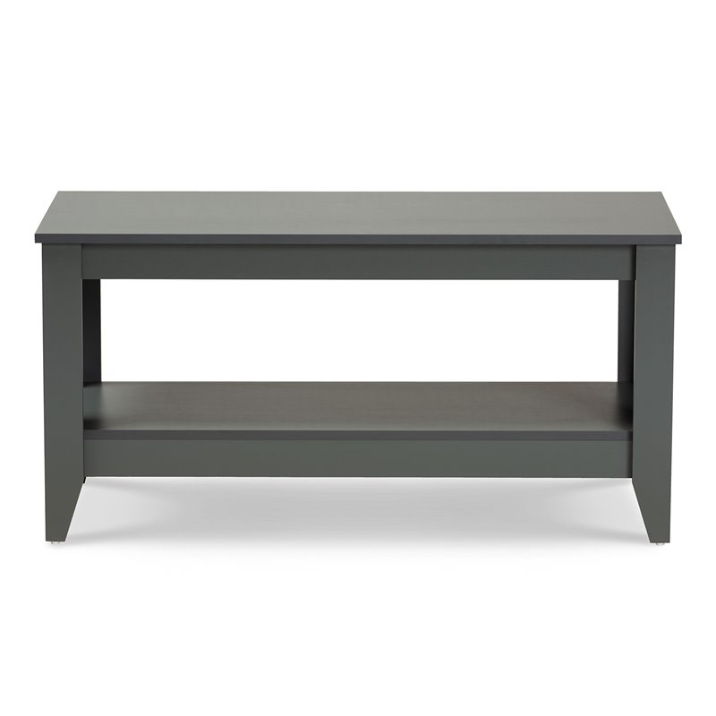 Bowery Hill Modern and Contemporary Grey Finished Wood Coffee Table