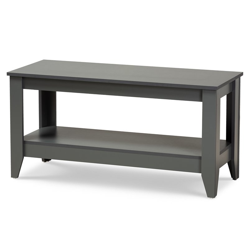 Bowery Hill Modern and Contemporary Grey Finished Wood Coffee Table