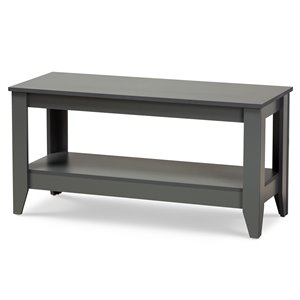 Bowery Hill Modern and Contemporary Grey Finished Wood Coffee Table