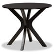Bowery Hill Transitional Dark Brown Finished Wood 5-Piece Dining Set