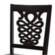 Bowery Hill Transitional Dark Brown Finished Wood 5-Piece Dining Set