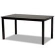 Bowery Hill Transitional Dark Brown Finished Wood 7-Piece Dining Set