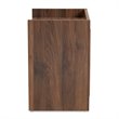 Bowery Hill Contemporary Walnut Brown Finished Wood 2-Drawer Nightstand