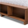 Bowery Hill Brown Finished Wood 4-Drawer Queen Size Platform Storage Bed