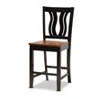 Bowery Hill Two-Tone Dark Brown and Walnut Brown Finished Wood 5-Piece Pub Set