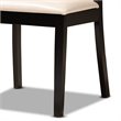 Bowery Hill Beige Faux Leather Upholstered Wood 5-Piece Dining Set