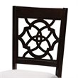 Bowery Hill Gray Fabric and Walnut Finished Wood 5-Piece Dining Set