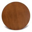 Bowery Hill Gray Fabric Walnut Finished Wood 5-Piece Dining Set