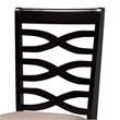 Bowery Hill Sand Fabric Dark Brown Finished 2-Piece Dining Chair Set
