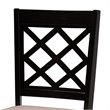 Bowery Hill Sand Fabric Dark Brown Finished 2-Piece Dining Chair Set