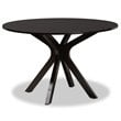 Bowery Hill Dark Brown Faux Leather Wood 7-Piece Dining Set