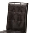 Bowery Hill Dark Brown Faux Leather Wood 7-Piece Dining Set