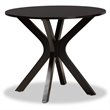 Bowery Hill Dark Brown Faux Leather Wood 5-Piece Dining Set