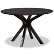 Bowery Hill Dark Brown Faux Leather  Wood 7-Piece Dining Set