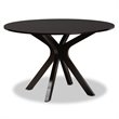 Bowery Hill Dark Brown Faux Leather Wood 7-Piece Dining Set
