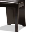 Bowery Hill Dark Brown Faux Leather Wood 5-Piece Dining Set