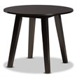 Bowery Hill Dark Brown Faux Leather Wood 5-Piece Dining Set