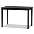 Bowery Hill Sand Upholstered and Brown Finished Wood 5-Piece Dining Set