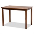 Bowery Hill Grey Upholstered and Walnut Brown Finished Wood 5-Piece Dining Set
