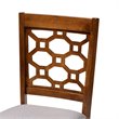 Bowery Hill Grey Upholstered and Walnut Brown Finished Wood 5-Piece Dining Set
