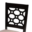 Bowery Hill Sand Upholstered and Brown Finished Wood 6-Piece Dining Set