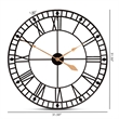 Bowery Hill Contemporary Black and Gold Finished Metal Wall Clock
