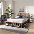 Bowery Hill Brown Finished Wood 4-Drawer Full Size Platform Storage Bed