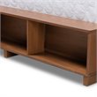 Bowery Hill Brown Wood Full Size 4-Drawer Platform Storage Bed with Shelves
